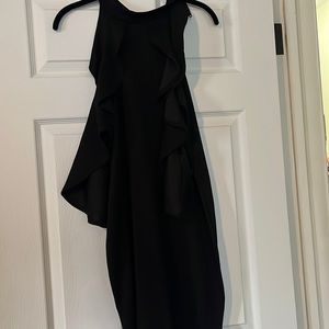 Pink Blush black maternity dress